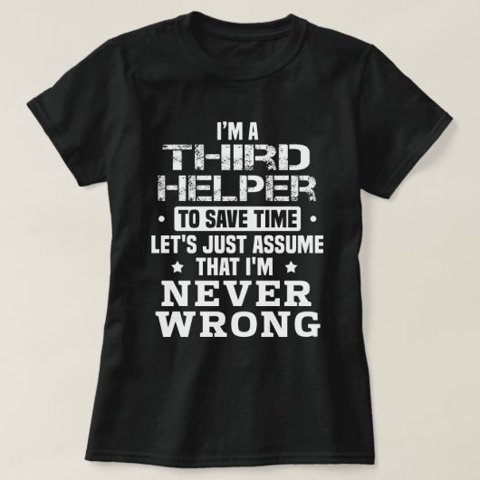 Derde Helper T-shirt (Design voorkant)