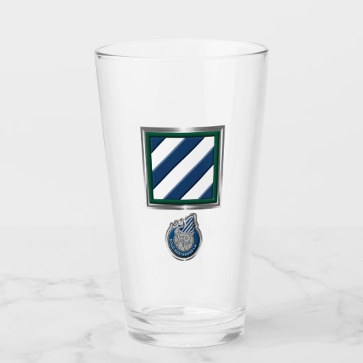 Derde Infanterie Divisie Patch & Insignia Glas (Voorkant)