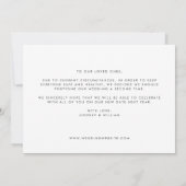 Derde keer is een Charm Foto Verander de Datum Aankondiging (Achterkant)