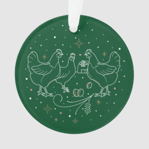 Derde kerstdag acrylornament Green Ornament