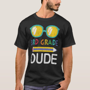 Derde klas kerel eerste schooldag cadeau voor kind t-shirt