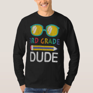 Derde-klas kerel eerste schooldag cadeau voor kind t-shirt