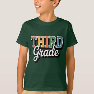 Derde klas – Kleurrijk ontwerp voor terug naar sch T-shirt