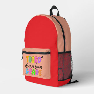 Derde klas, Schattigee kleurrijke Back to School K Bedrukte Rugzak