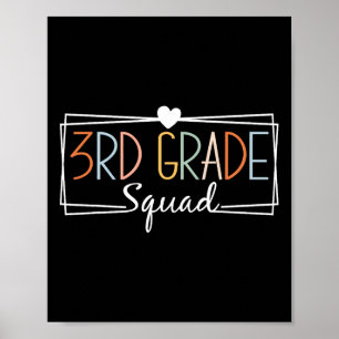 Derde klas Squad Docenten Kinder 3e klas Byck naar Poster
