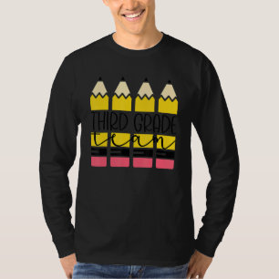 Derde Klas Team Meisjes Jongens Leraar Ploeg 3e Ja T-shirt