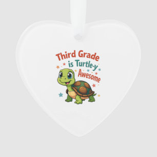 Derde klas Turtle-y Geweldige 3e klas terug naar s Ornament