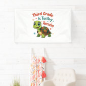 Derde klas Turtle-y Geweldige 3e klas terug naar s Spandoek (Insitu)