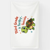 Derde klas Turtle-y Geweldige 3e klas terug naar s Spandoek (Verticaal)