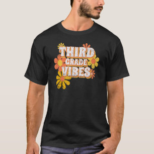 Derde klas Vibes Vintage Retro 3e klas docent T-shirt