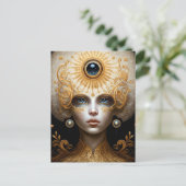 Derde kunst van Eye Goddess Fantasy Briefkaart (Staand voorkant)