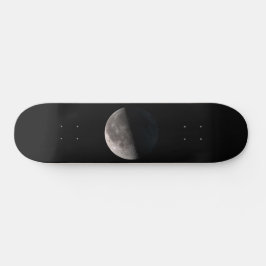 Derde kwart fase maan NASA afbeelding Skateboard