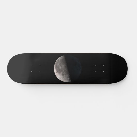 Derde kwart fase maan NASA afbeelding Skateboard (Horizontaal)
