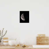 Derde kwartfase maan poster (Keuken)