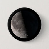 Derde kwartfase maan ronde button 5,7 cm (Voorkant)