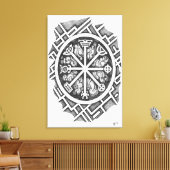 Derde kwikpentakel canvas afdruk (Insitu (Woonkamer))