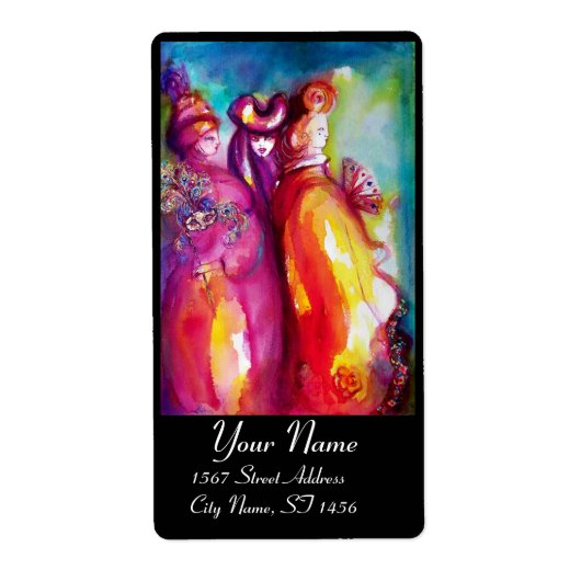 DERDE MASK/Costume Designer, theaterartiest Etiket (Voorkant)