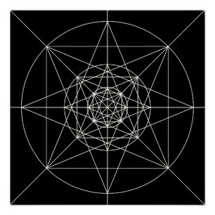 Derde meetbare meetkunde perfect poster