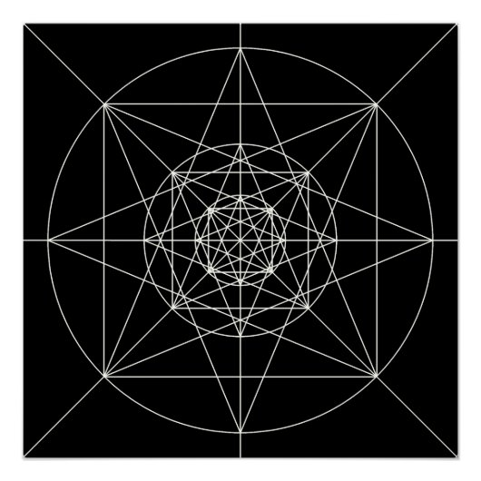 Derde meetbare meetkunde perfect poster (Voorkant)