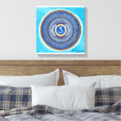 Derde oog Chakra Mandala Canvas Art (Insitu (Slaapkamer))