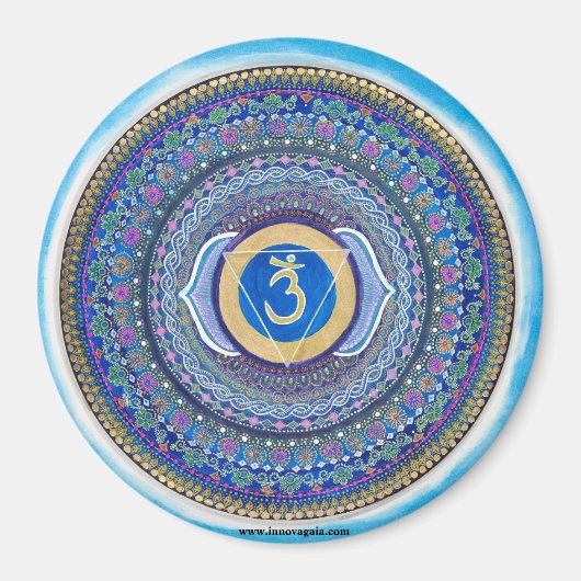 Derde oog Chakra Mandala magneet (Voorkant)