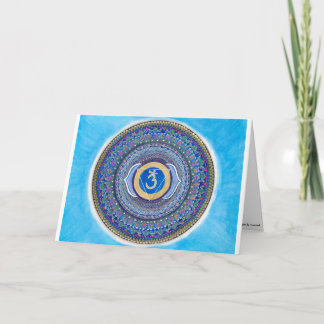 Derde Oog Chakra Mandala Wenskaart Kaart