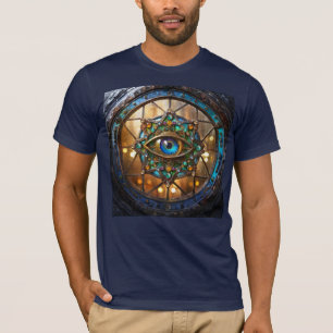 Derde Oog Landelijke Patrijspoort Raam T-shirt