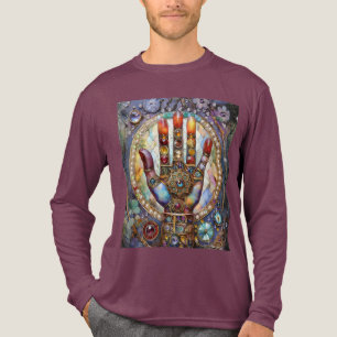 Derde Oog Mystieke Palm Tri-Blend Shirt