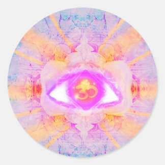 derde oog ronde sticker