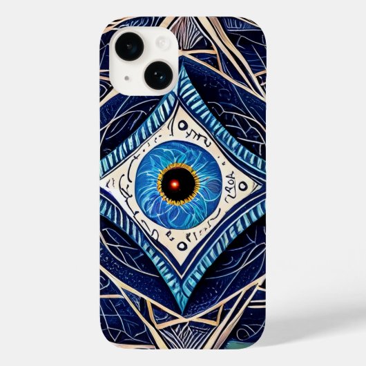 Derde Oogbescherming Magische Spell Blauw Kwaad Oo Case-Mate iPhone Case (Achterkant)