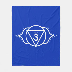 Derde oogchakra   Ajna   Indigo   meditatie Fleece Deken