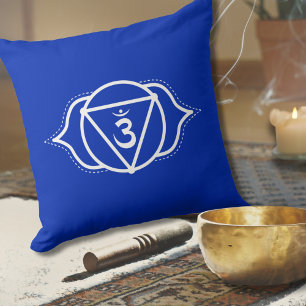 Derde oogchakra Ajna Indigo meditatie Kussen