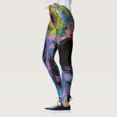 Derde Oogrog Psychedelic Skull - Leggings (Links)