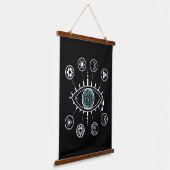 Derde oogschilkra met tapestry hangend wandkleed (Gebogen)