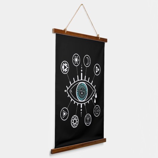 Derde oogschilkra met tapestry hangend wandkleed (Gebogen)