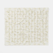 Derde Psalmkalligrafie Fleece Deken (Voorkant (Horizontaal))