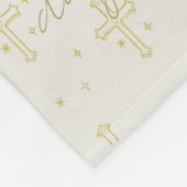 Derde Psalmkalligrafie Fleece Deken (Hoek)