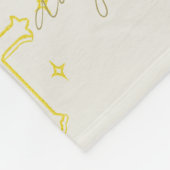 Derde Psalmkalligrafie Fleece Deken (Hoek)