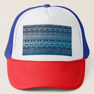 Derde stam etnische, naadloze patroon. trucker pet