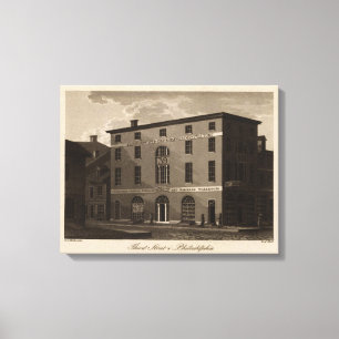 Derde straat in Philadelphia Canvas Afdruk