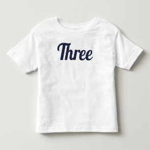 Derde verjaardag Drie T-shirt