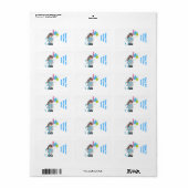Derde Verjaardag Nugget Miniatuur Snoep Wrapper Etiket (Full Sheet)