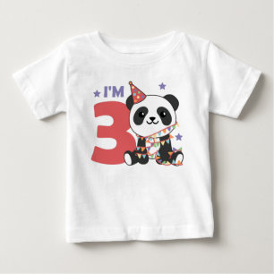 Derde verjaardag Panda voor kinderen 3 jaar Baby T