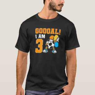 Derde verjaardag Voetbal Derde verjaardag Derde ve T-shirt