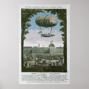 Derde vlucht van Nicholas Robert en zijn Poster