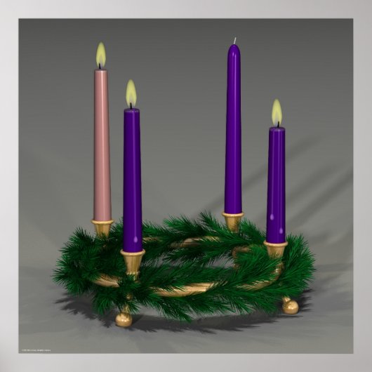 Derde week van de komst poster (Voorkant)