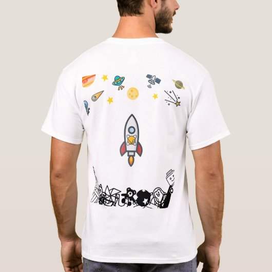 Derde wet van Newton T-shirt (Achterkant)