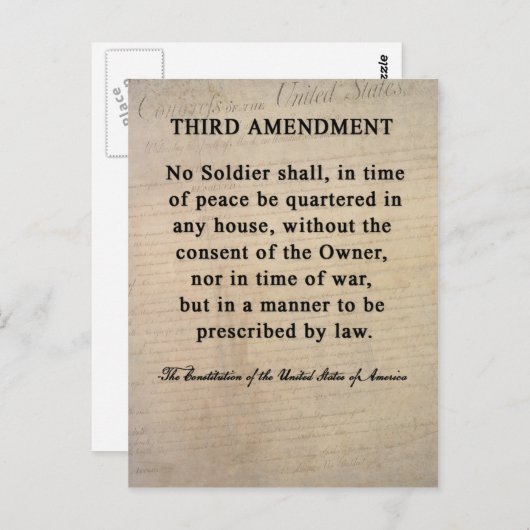 Derde wijziging Briefkaarten (Voorkant / Achterkant)