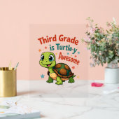 Derdegraads Turtle-y Geweldige 3e Graad Terug naar Acryl Bord (Huwelijk)