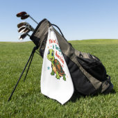 Derdegraads Turtle-y Geweldige 3e Graad Terug naar Golfhanddoek (Groen)